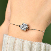 Buddha Stones 999 Sterling Silver Fortune Cat Protection Bracelet - image 5