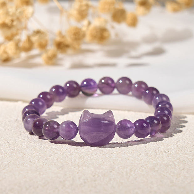 FREE Today: Spiritual Awareness and Peace Handmade Save A Cat Amethyst Bracelet - image 2