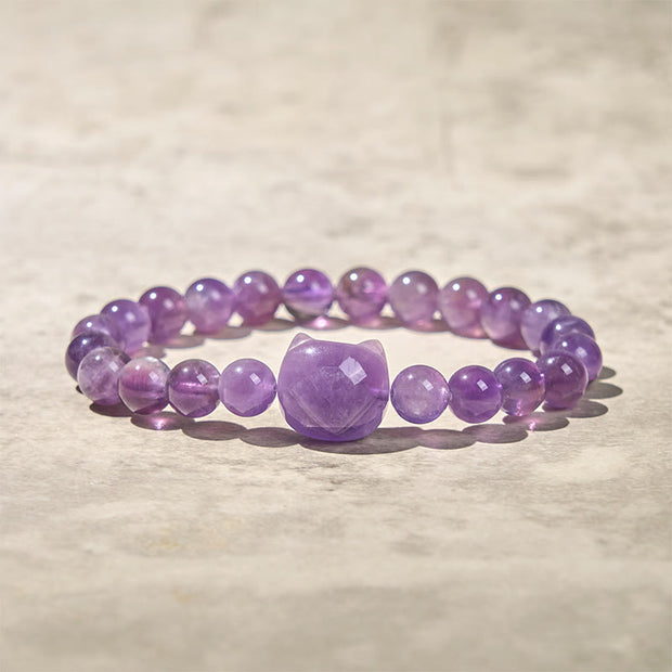 FREE Today: Spiritual Awareness and Peace Handmade Save A Cat Amethyst Bracelet - image 5