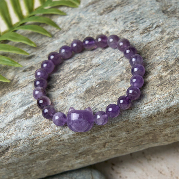 FREE Today: Spiritual Awareness and Peace Handmade Save A Cat Amethyst Bracelet - image 6