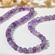 Buddha Stones Cute Cat Face Amethyst Relieves Stress Bracelet - image 9