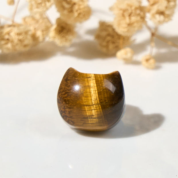 Buddha Stones Cute Cat Tiger Eye Power Beads Bracelet - image 8