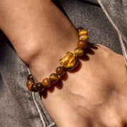 Buddha Stones Cute Cat Tiger Eye Power Beads Bracelet - image 7