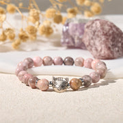 Buddha Stones 8mm Cat Design Zebra Jasper Protection Bracelet - image 4