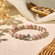 Buddha Stones Turtle Design Zebra Jasper Protection Bracelet - image 3