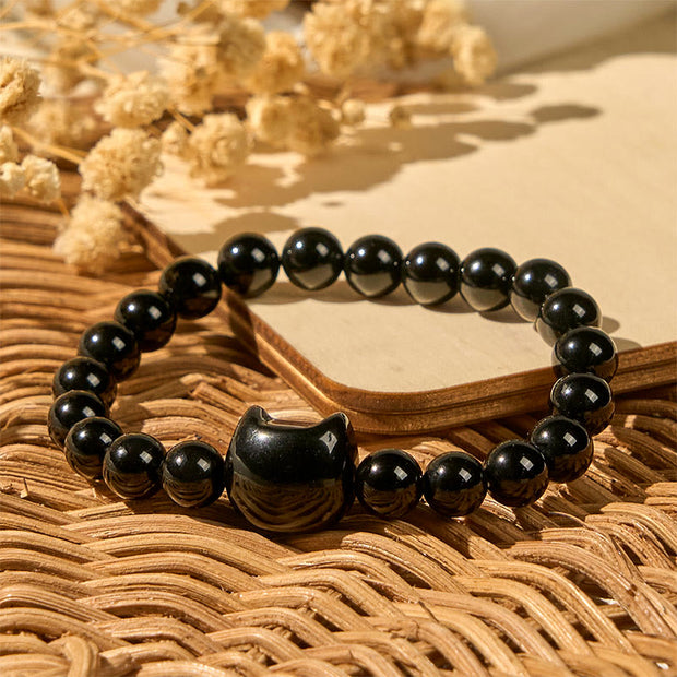 FREE Today: Protection and Fortune Handmade Save A Cat Black Onyx Bracelet - image 2