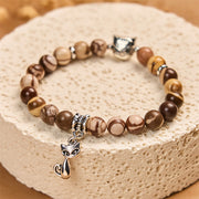 Buddha Stones Zebra Jasper Agate Bead Positive Bracelet - image 2