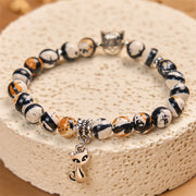 Buddha Stones Calico Cat Natural Stone Bead Confidence Bracelet - image 3