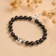 Buddha Stones Black Cat Natural Black Onyx Kitten Support Bracelet - image 2