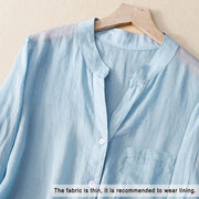 Buddha Stones Casual Plain Women's V-Neck Design Three Quarter Sleeve  Shirt - image 3