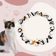 FREE Today: Protection and Strength Handmade Save A Cat Stone Bracelet - Calico Cat(Wrist Circumference 15-16cm) - image 1