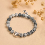 FREE Today: Emotional Balance and Strength Handmade Save A Cat Black Veined Jasper Bracelet - image 4