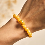 FREE Today: Positivity and Joy Handmade Save A Cat Yellow Chalcedony Ceramic Bracelet - image 5