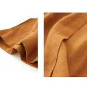 Buddha Stones Casual Solid Color Women's Cotton Shorts With Pockets - image 5