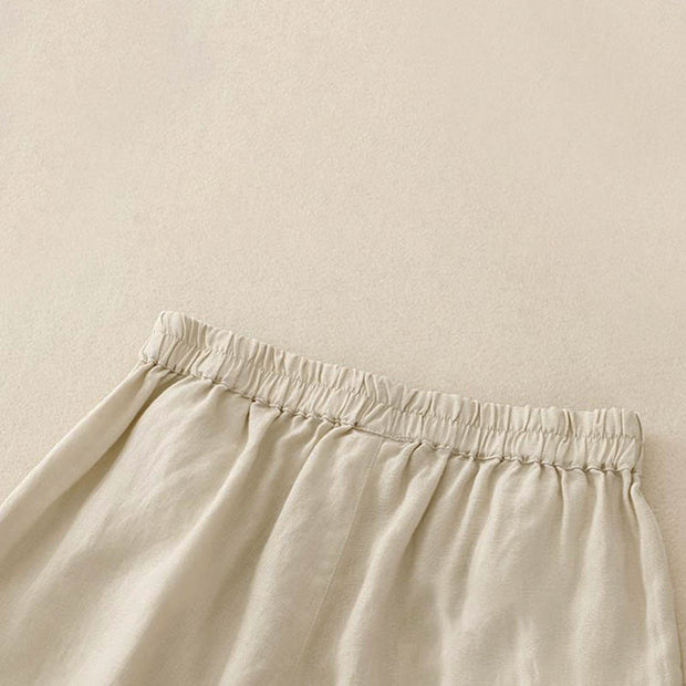 Buddha Stones Casual Solid Color Women's Cotton Shorts With Pockets - image 10