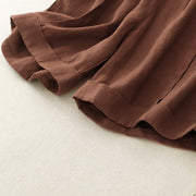 Buddha Stones Casual Solid Color Women's Cotton Shorts With Pockets - image 16