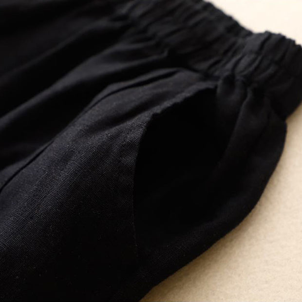 Buddha Stones Casual Solid Color Women's Cotton Shorts With Pockets - image 30