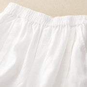 Buddha Stones Casual Solid Color Women's Cotton Shorts With Pockets - image 36