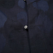 Buddha Stones Jacquard Button Men's Cotton Linen Long Sleeve Fleece-Lined Jacket Shirt - image 4