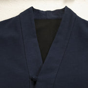 Buddha Stones Men's Plain Frog-Button Design Open Front Fleece-Lined Cotton Linen Jacket Kimono - image 3