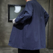 Buddha Stones Spring Vintage Open Front Men's Cotton Linen Zen Jacket Kimono - image 2