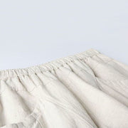 Buddha Stones Casual High Waist Design Women's Harem Cotton 7-8 Length Pants With Pockets - image 3