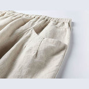 Buddha Stones Casual High Waist Design Women's Harem Cotton 7-8 Length Pants With Pockets - image 4