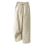 Buddha Stones Casual High Waist Drawstring Design Women's Wide Leg Cotton Pants With Pockets - image 15