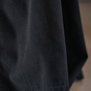 Buddha Stones Retro Leg Opening Slit Design Cotton Women's Wide Leg Pants With Pockets - image 18