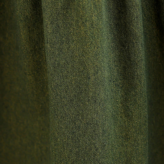 Buddha Stones DarkOliveGreen Patchwork Design Cotton Women's Maxi Dress With Pockets - image 11