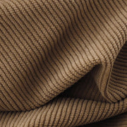 Buddha Stones Tan Solid Color Corduroy Puff Long Sleeve Midi Dress - image 10