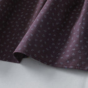Buddha Stones Printing Floral Pattern Accordion Pleats Design Cotton Linen Midi Dress With Pockets - image 16