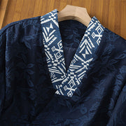 Buddha Stones Casual Jacquard Frog-Button Women's Cotton Linen Shirt - image 2
