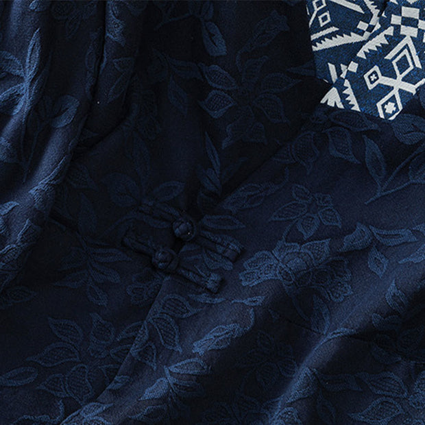 Buddha Stones Casual Jacquard Frog-Button Women's Cotton Linen Shirt - image 8