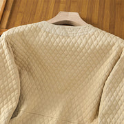 Buddha Stones Retro Plain Women's Cotton Jacket With Pockets - image 5