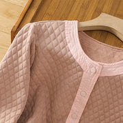 Buddha Stones Retro Plain Women's Cotton Jacket With Pockets - image 13
