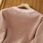 Buddha Stones Retro Plain Women's Cotton Jacket With Pockets - image 10