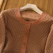 Buddha Stones Retro Plain Women's Cotton Jacket With Pockets - image 26