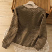 Buddha Stones Retro Plain Women's Cotton Jacket With Pockets - image 30