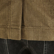 Buddha Stones Retro Plain Women's Cotton Corduroy Blazer Jacket With Pockets - image 11