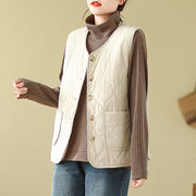 Buddha Stones Double-sided Style Women's Viscose Fiber Vest Waistcoat With Pockets - image 16