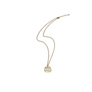 Buddha Stones Hollow Lotus Design Stainless Steel Enlightenment Necklace Pendant - image 11