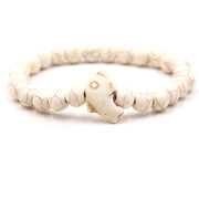 Buddha Stones Natural Various Stones Dolphin Spiritual Balance Bracelet - White Turquoise(Wrist Circumference: 15-18cm) - image 3