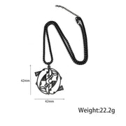 Buddha Stones Vintage Koi Fish Hollow Design Stainless Steel Luck Necklace Pendant - image 11