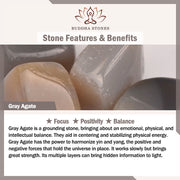 Buddha Stones Natural Agate Stone Shark Wisdom Bracelet - image 2