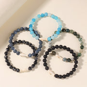Buddha Stones Natural Agate Stone Shark Wisdom Bracelet - image 12