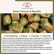 Buddha Stones Rhodonite Unakite Beads Lotus Healing Bracelet - image 5