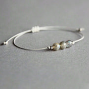 Buddha Stones Natural Labradorite Bead Rope Healing Bracelet - image 2