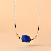 Buddha Stones White Crystal Lazurite Healing Meditation Necklace Pendant - image 2