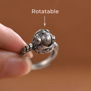 Buddha Stones Lucky FengShui PiXiu Copper Coin Rotatable Ring - image 4